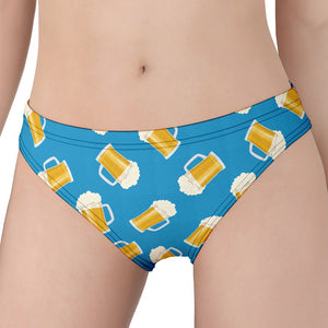 Mug Of Beer Pattern Print Women's Panties