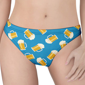 Mug Of Beer Pattern Print Women's Thong