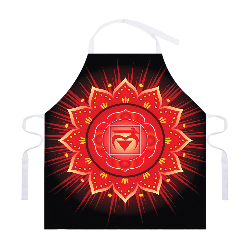 Muladhara Chakra Mandala Print Adjustable Apron