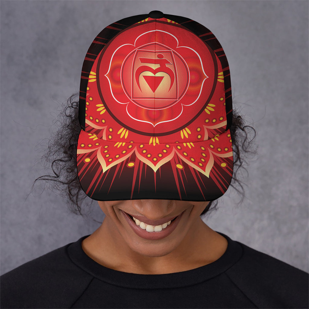 Muladhara Chakra Mandala Print Baseball Cap