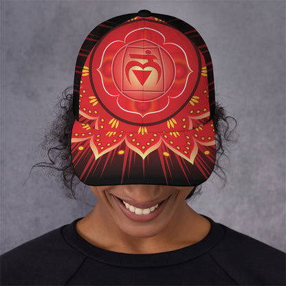 Muladhara Chakra Mandala Print Baseball Cap