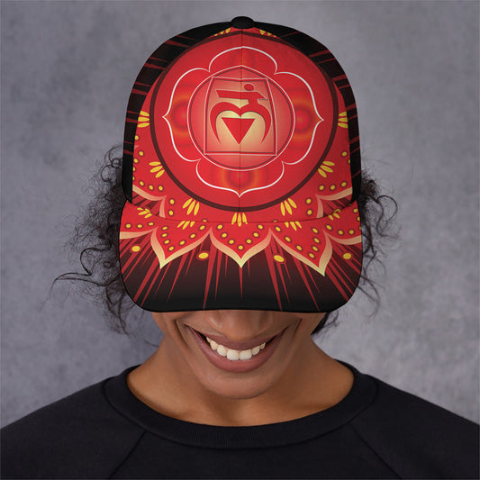 Muladhara Chakra Mandala Print Baseball Cap