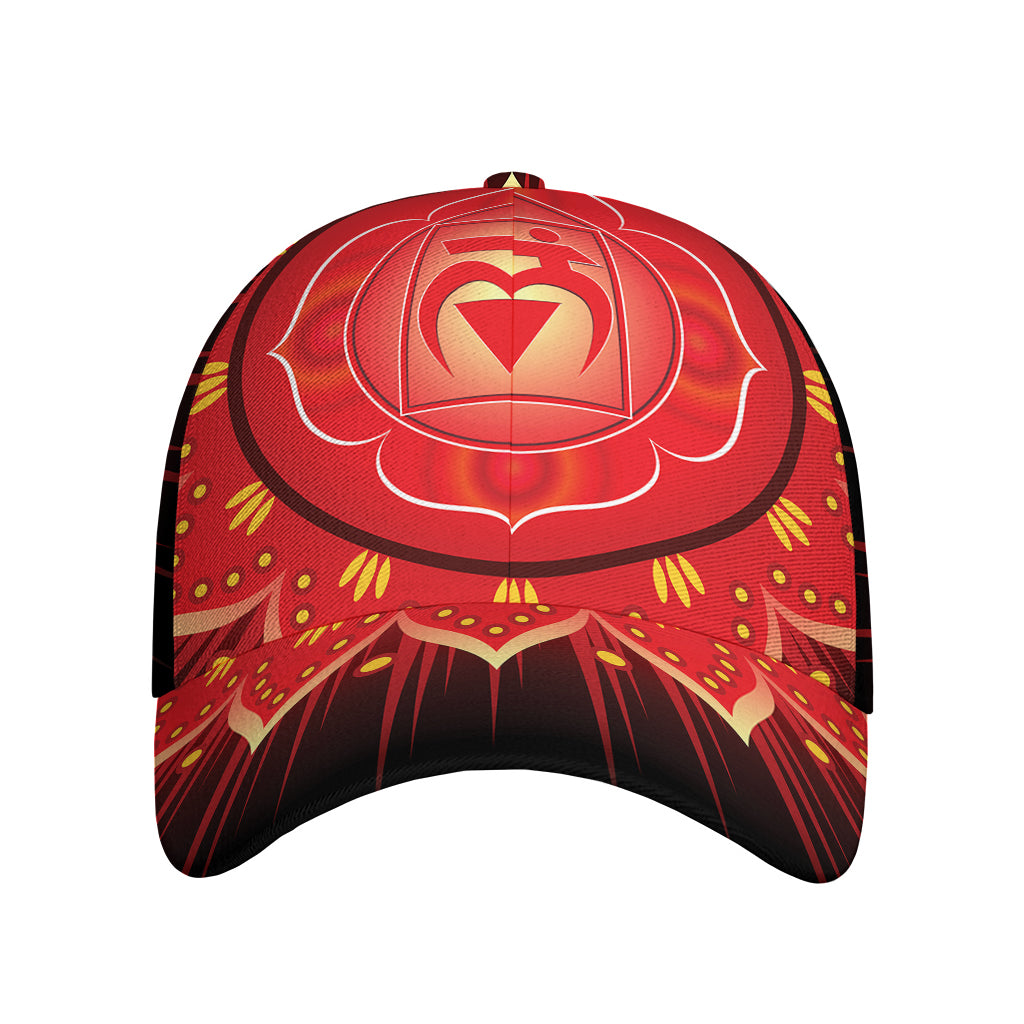 Muladhara Chakra Mandala Print Baseball Cap