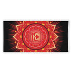 Muladhara Chakra Mandala Print Beach Towel