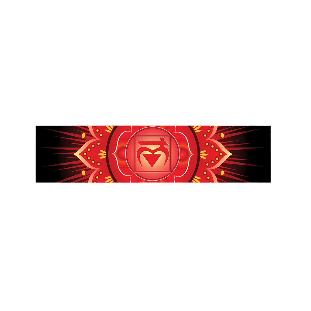 Muladhara Chakra Mandala Print Bed Runner