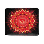 Muladhara Chakra Mandala Print Bifold Wallet
