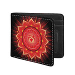Muladhara Chakra Mandala Print Bifold Wallet