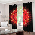 Muladhara Chakra Mandala Print Dimout Grommet Curtains