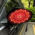Muladhara Chakra Mandala Print Car Side Mirror Covers