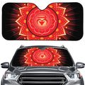 Muladhara Chakra Mandala Print Car Windshield Sun Shade