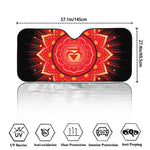 Muladhara Chakra Mandala Print Car Windshield Sun Shade