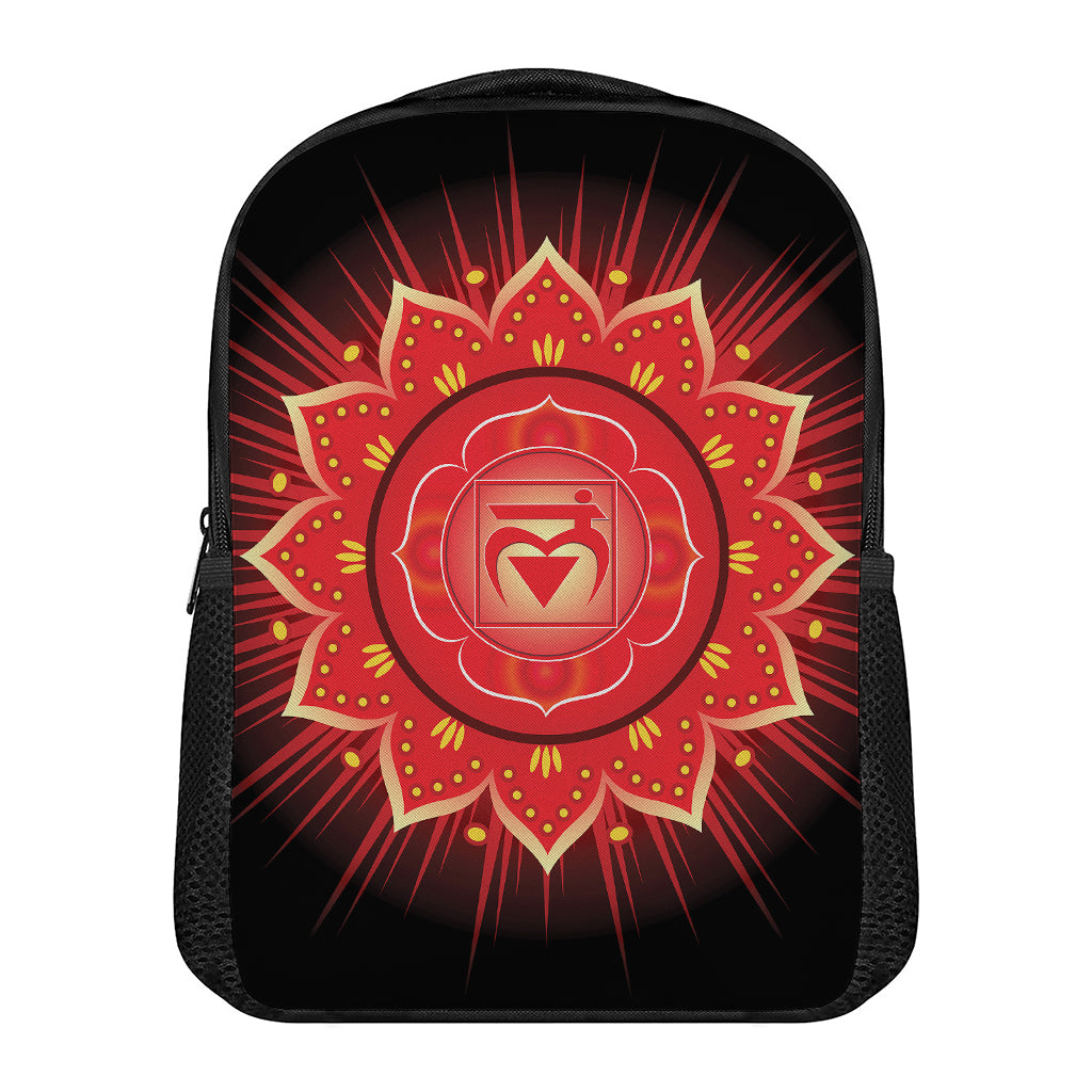 Muladhara Chakra Mandala Print Casual Backpack