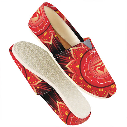 Muladhara Chakra Mandala Print Casual Shoes