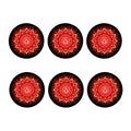 Muladhara Chakra Mandala Print Coaster Set