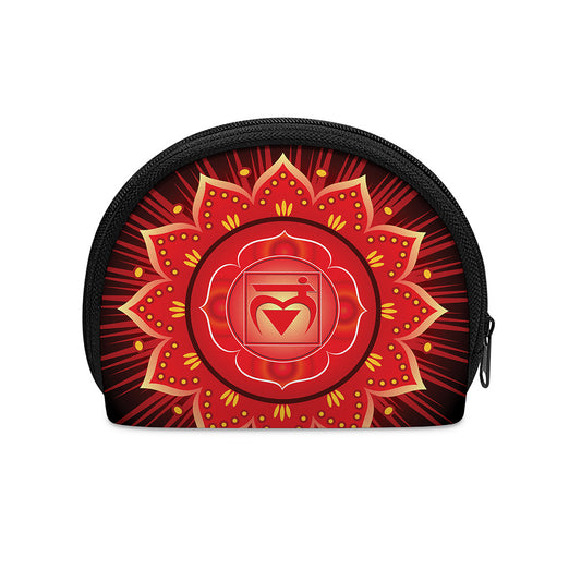 Muladhara Chakra Mandala Print Coin Purse