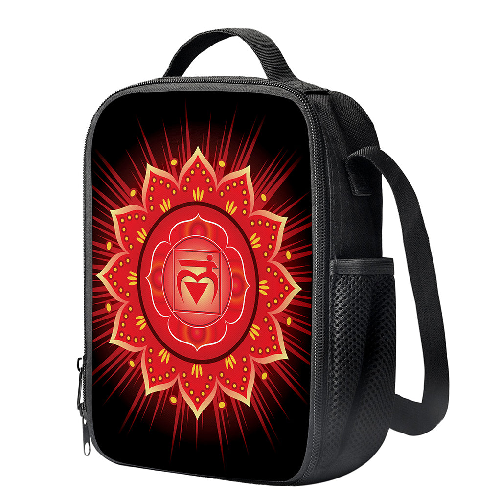 Muladhara Chakra Mandala Print Crossbody Lunch Bag