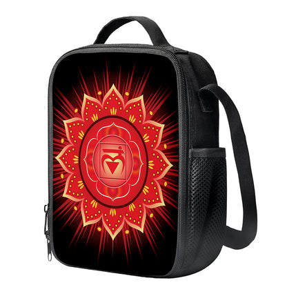 Muladhara Chakra Mandala Print Crossbody Lunch Bag