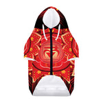 Muladhara Chakra Mandala Print Dog Zip Up Hoodie