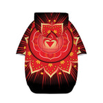 Muladhara Chakra Mandala Print Dog Zip Up Hoodie