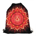 Muladhara Chakra Mandala Print Drawstring Bag