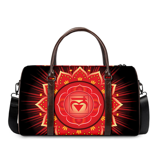 Muladhara Chakra Mandala Print Duffle Bag