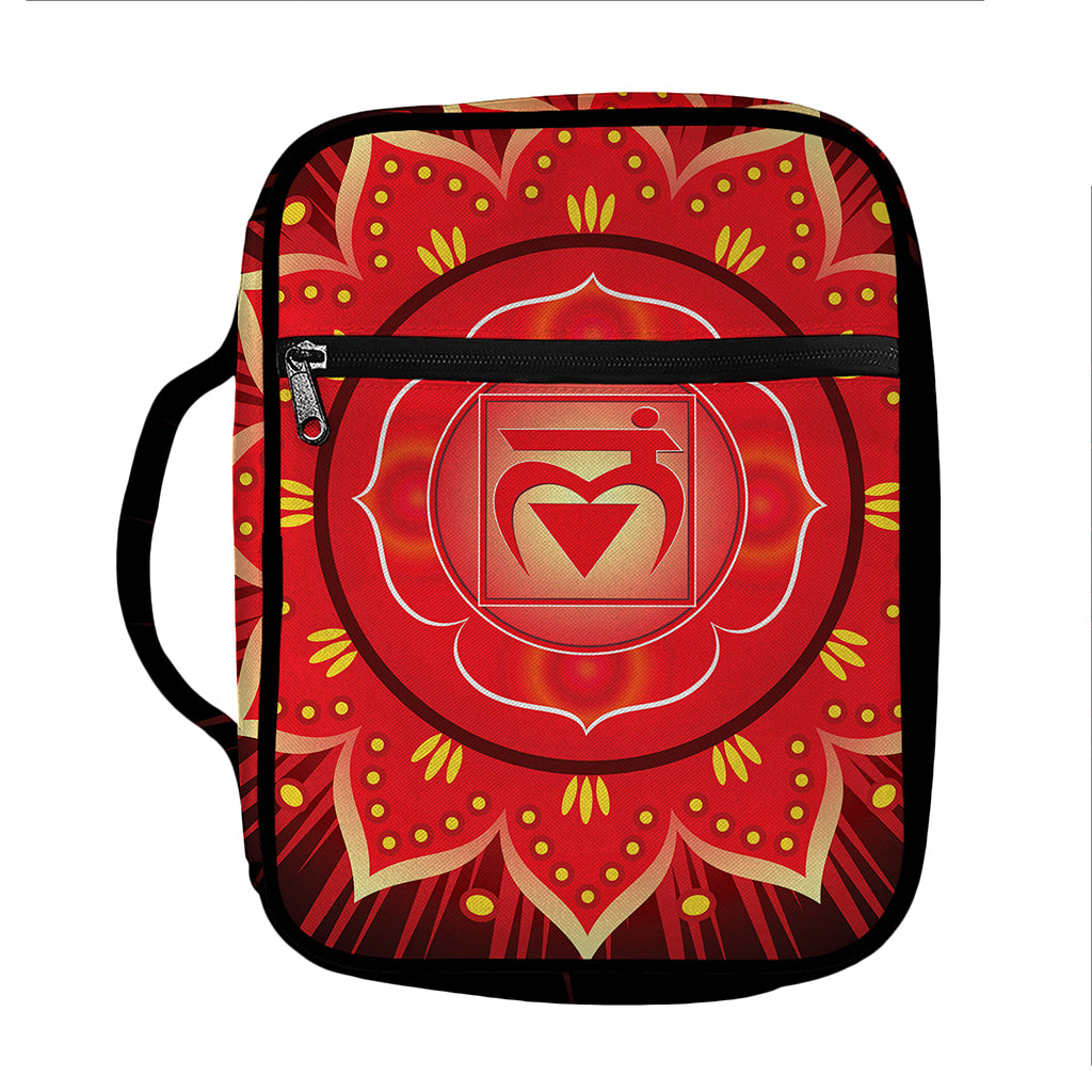 Muladhara Chakra Mandala Print Front Pocket Bible Bag