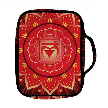 Muladhara Chakra Mandala Print Front Pocket Bible Bag