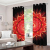 Muladhara Chakra Mandala Print Grommet Curtains