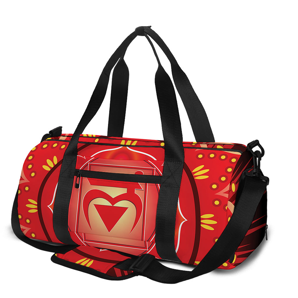 Muladhara Chakra Mandala Print Gym Bag