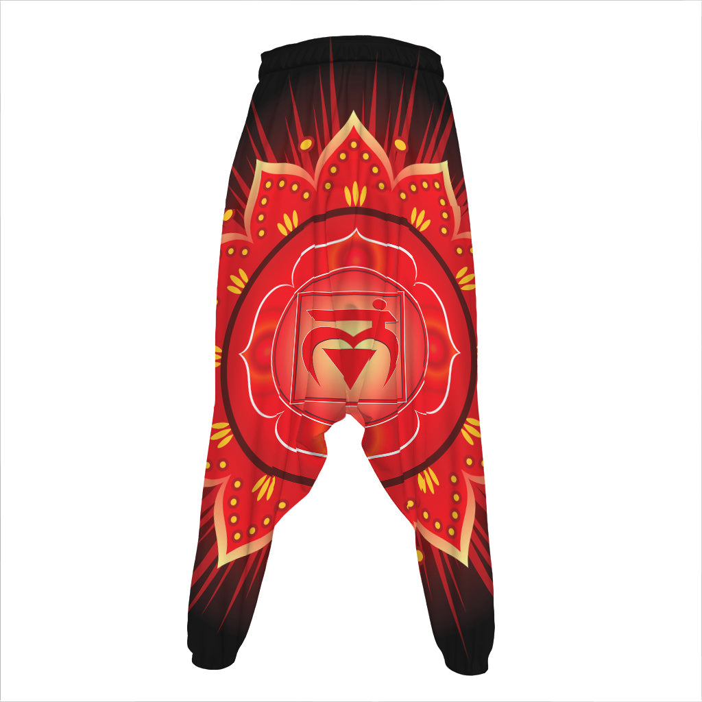 Muladhara Chakra Mandala Print Hammer Pants