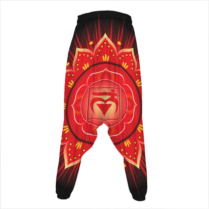 Muladhara Chakra Mandala Print Hammer Pants