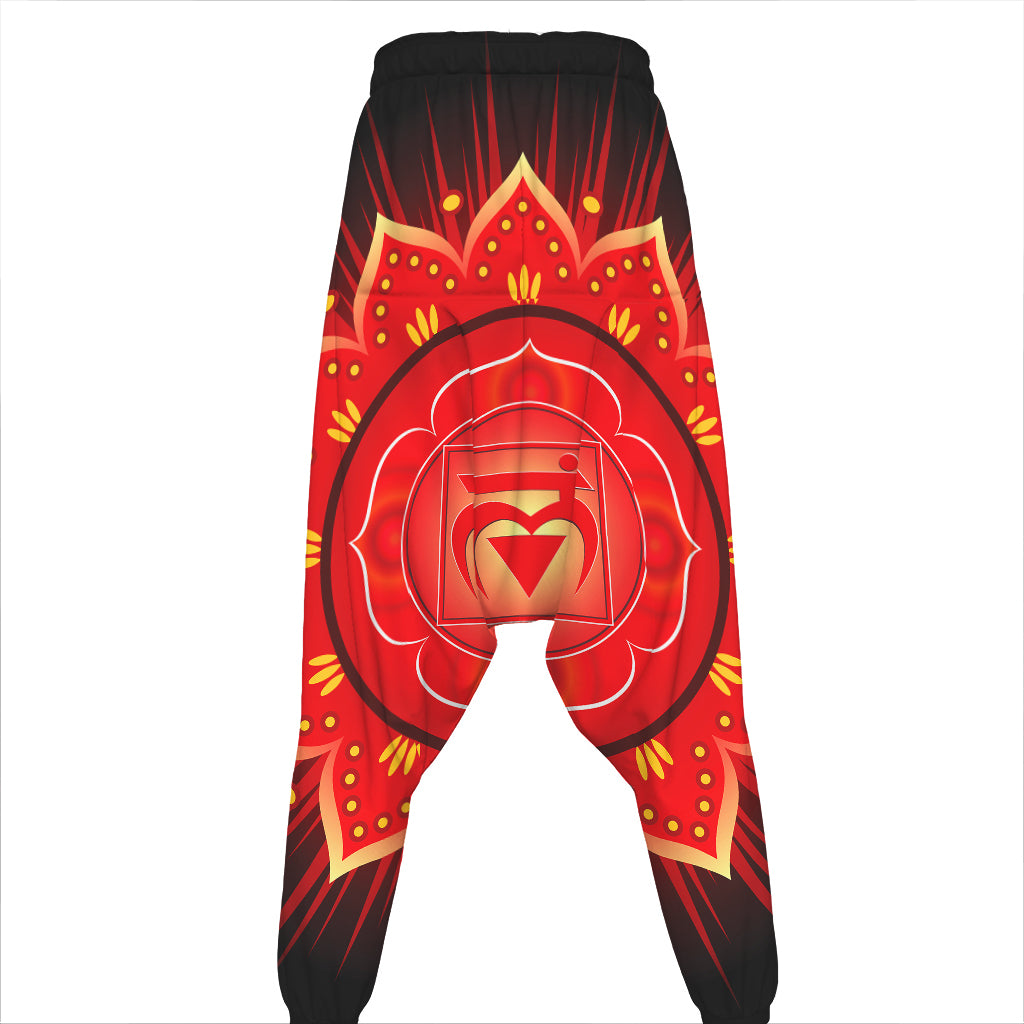 Muladhara Chakra Mandala Print Hammer Pants