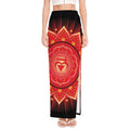 Muladhara Chakra Mandala Print High Slit Maxi Skirt