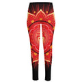 Muladhara Chakra Mandala Print High-Waisted Pocket Leggings