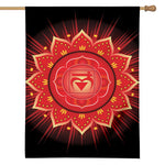 Muladhara Chakra Mandala Print House Flag