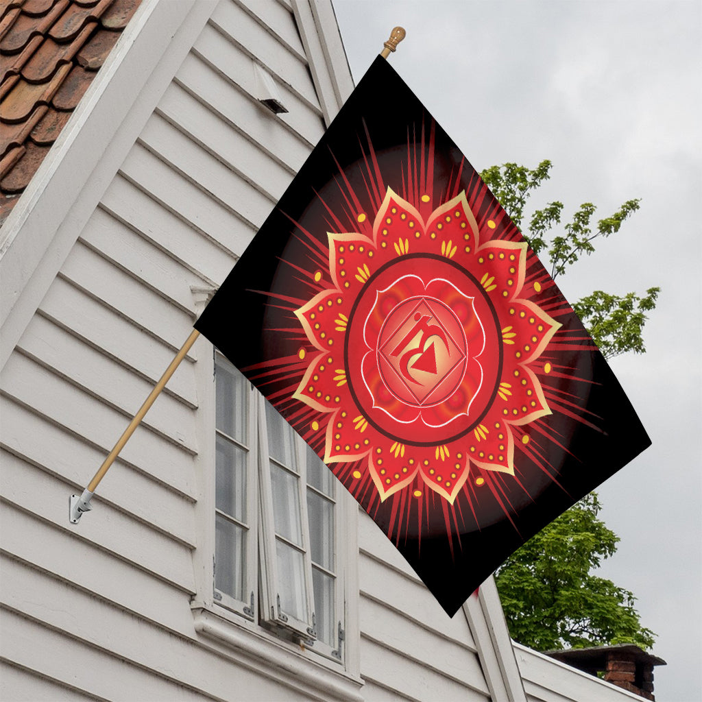 Muladhara Chakra Mandala Print House Flag