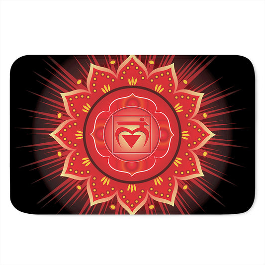 Muladhara Chakra Mandala Print Indoor Door Mat
