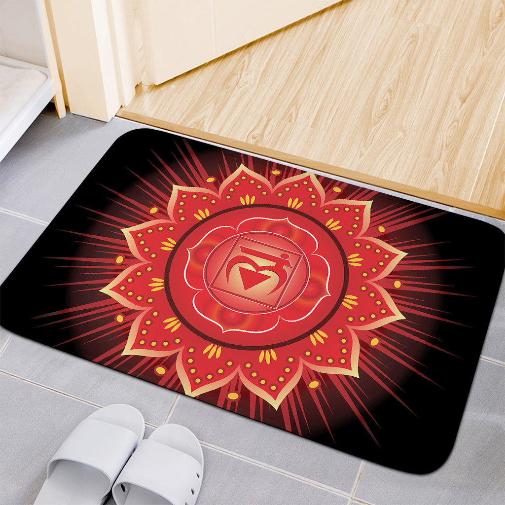 Muladhara Chakra Mandala Print Indoor Door Mat
