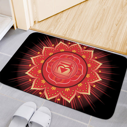 Muladhara Chakra Mandala Print Indoor Door Mat