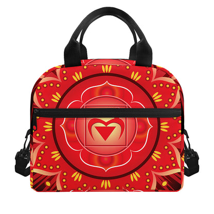 Muladhara Chakra Mandala Print Insulated Lunch Bag