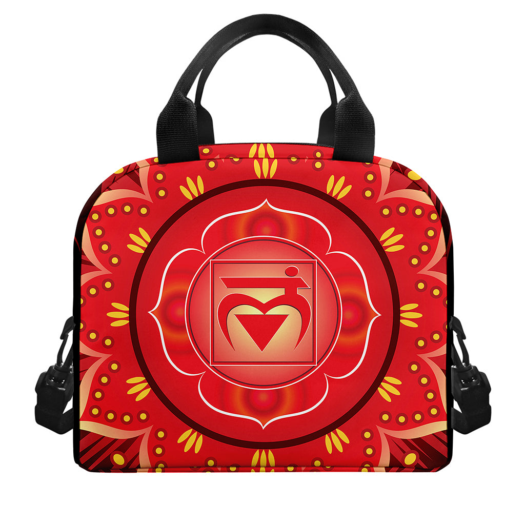 Muladhara Chakra Mandala Print Insulated Lunch Bag