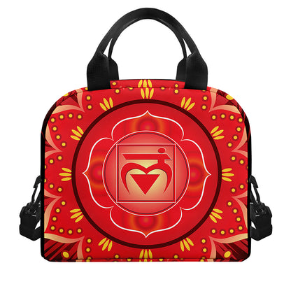 Muladhara Chakra Mandala Print Insulated Lunch Bag