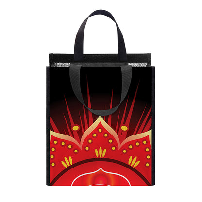 Muladhara Chakra Mandala Print Insulated Lunch Tote