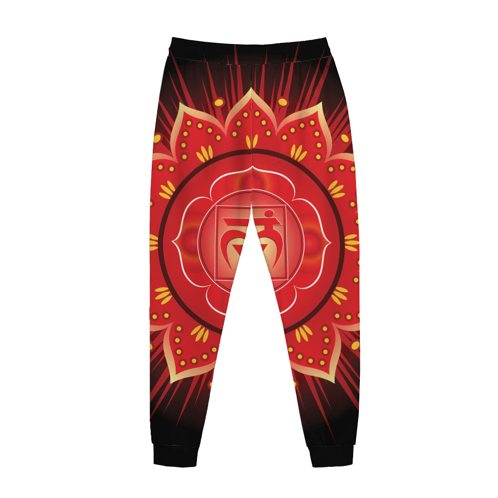 Muladhara Chakra Mandala Print Jogger Pants