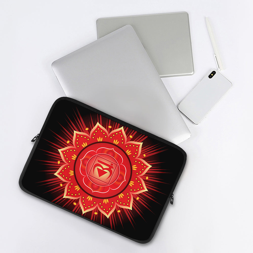 Muladhara Chakra Mandala Print Laptop Sleeve