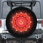 Muladhara Chakra Mandala Print Leather Spare Tire Cover