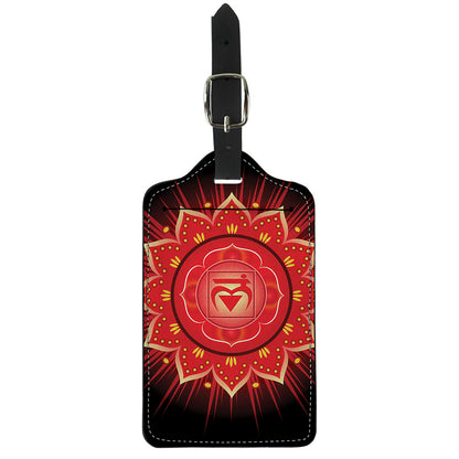 Muladhara Chakra Mandala Print Luggage Tag