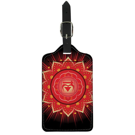 Muladhara Chakra Mandala Print Luggage Tag