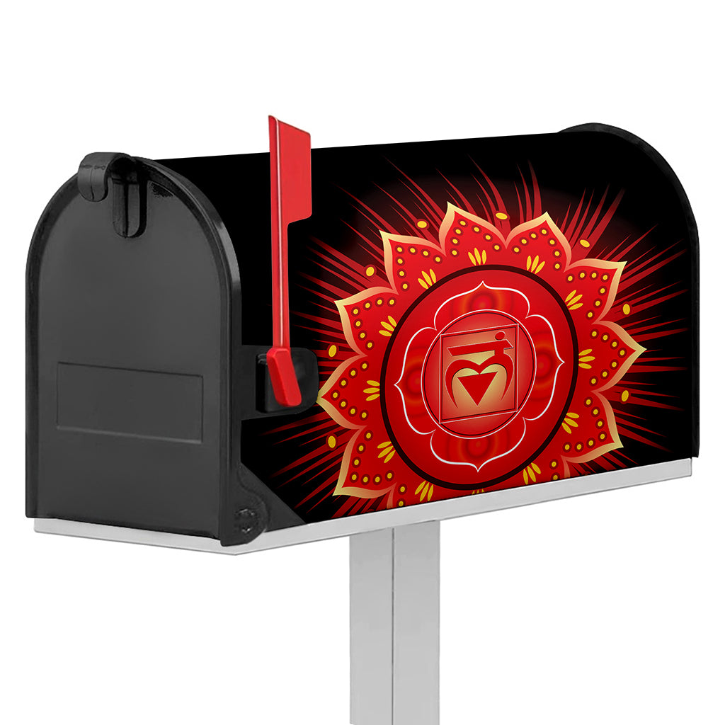 Muladhara Chakra Mandala Print Mailbox Cover