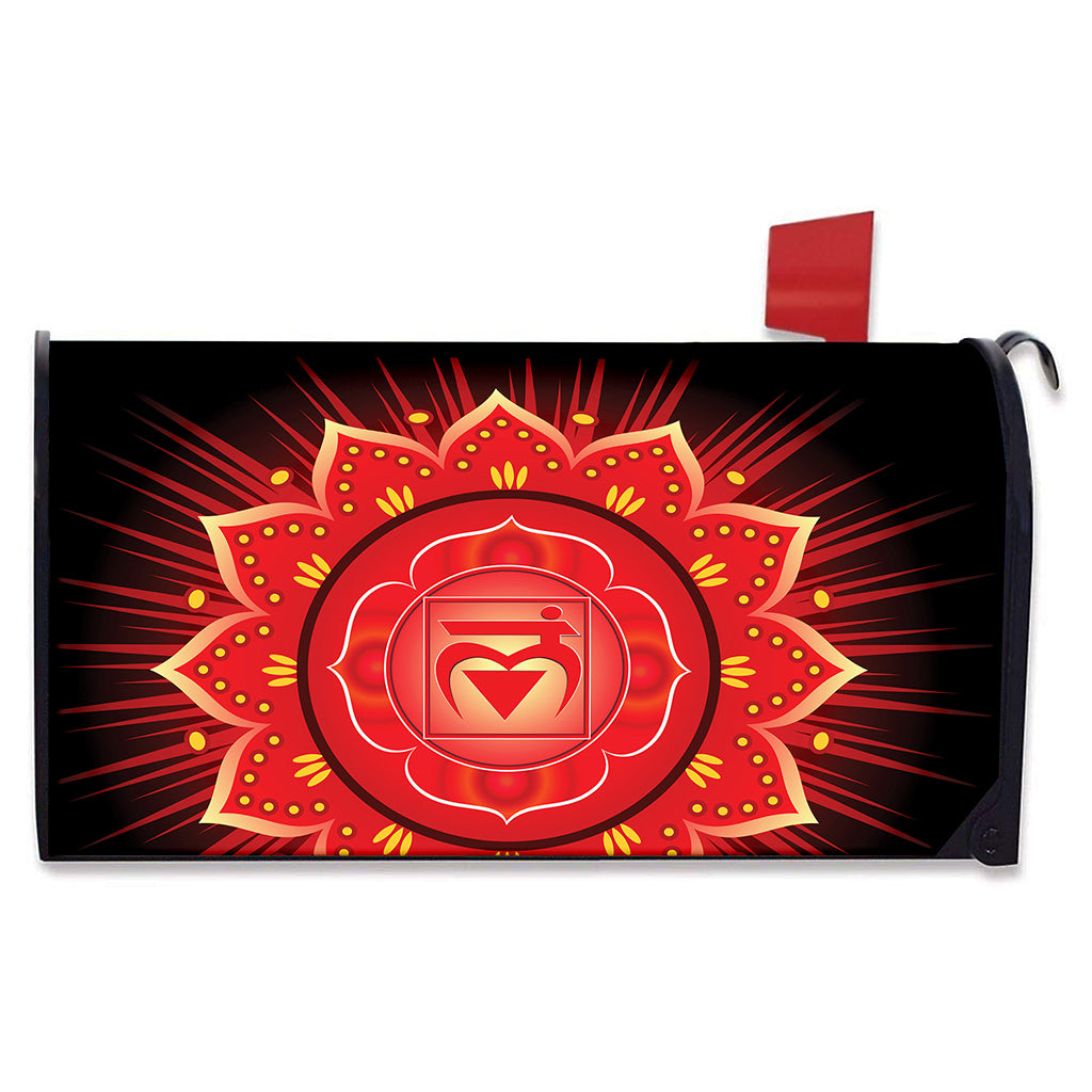 Muladhara Chakra Mandala Print Mailbox Cover